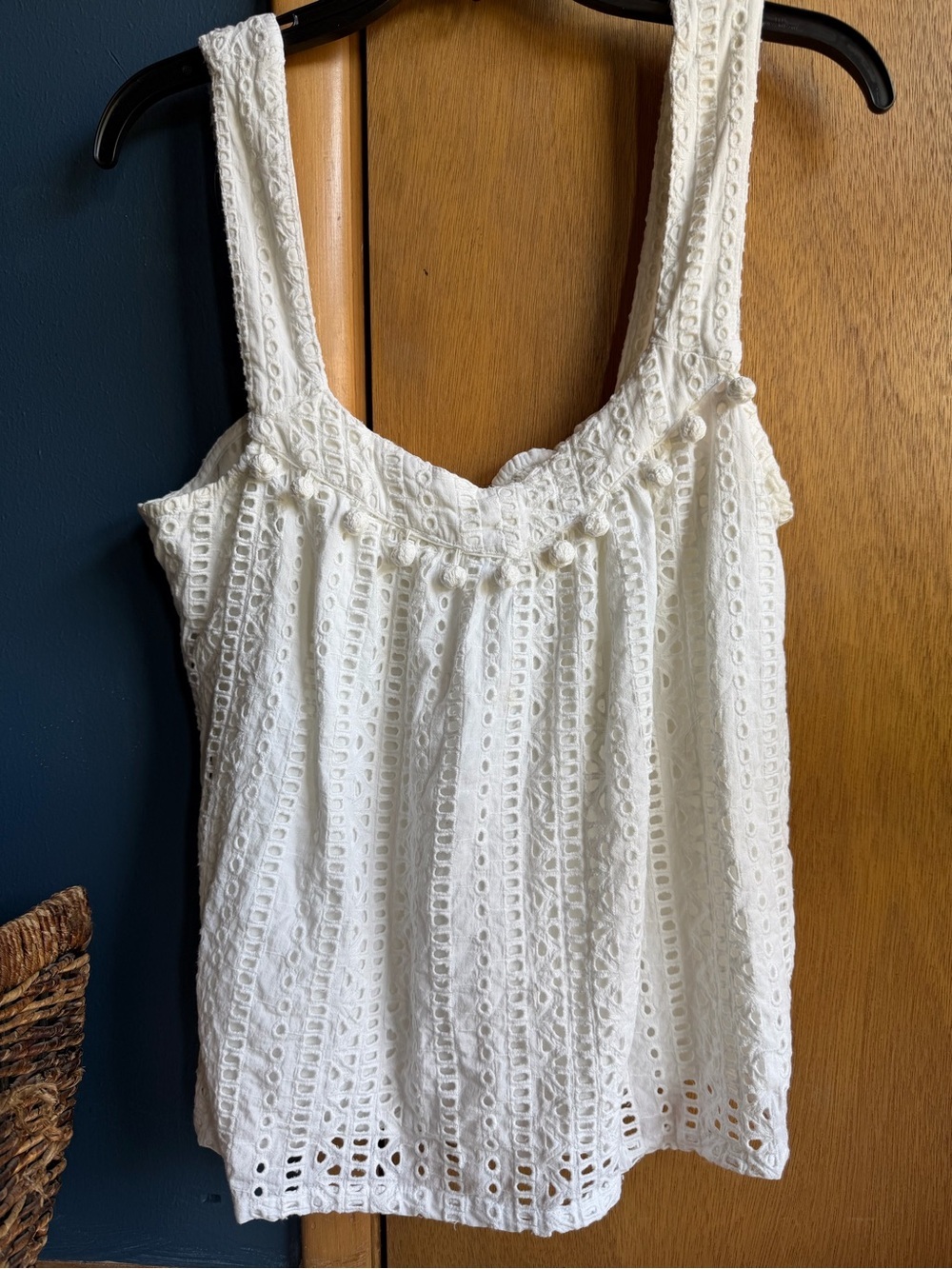 Sundance White Eyelet Tank